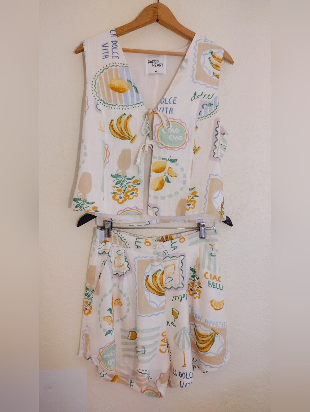 Paper Heart La Dolce Vita Vest And Bottoms Set - Picture 5 of 16